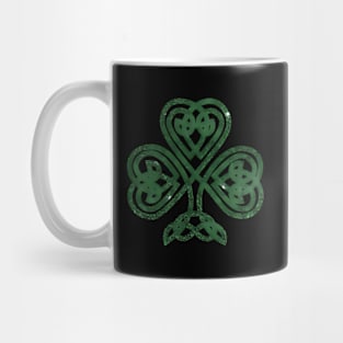 St Patricks Glitter Effect Clover Mug